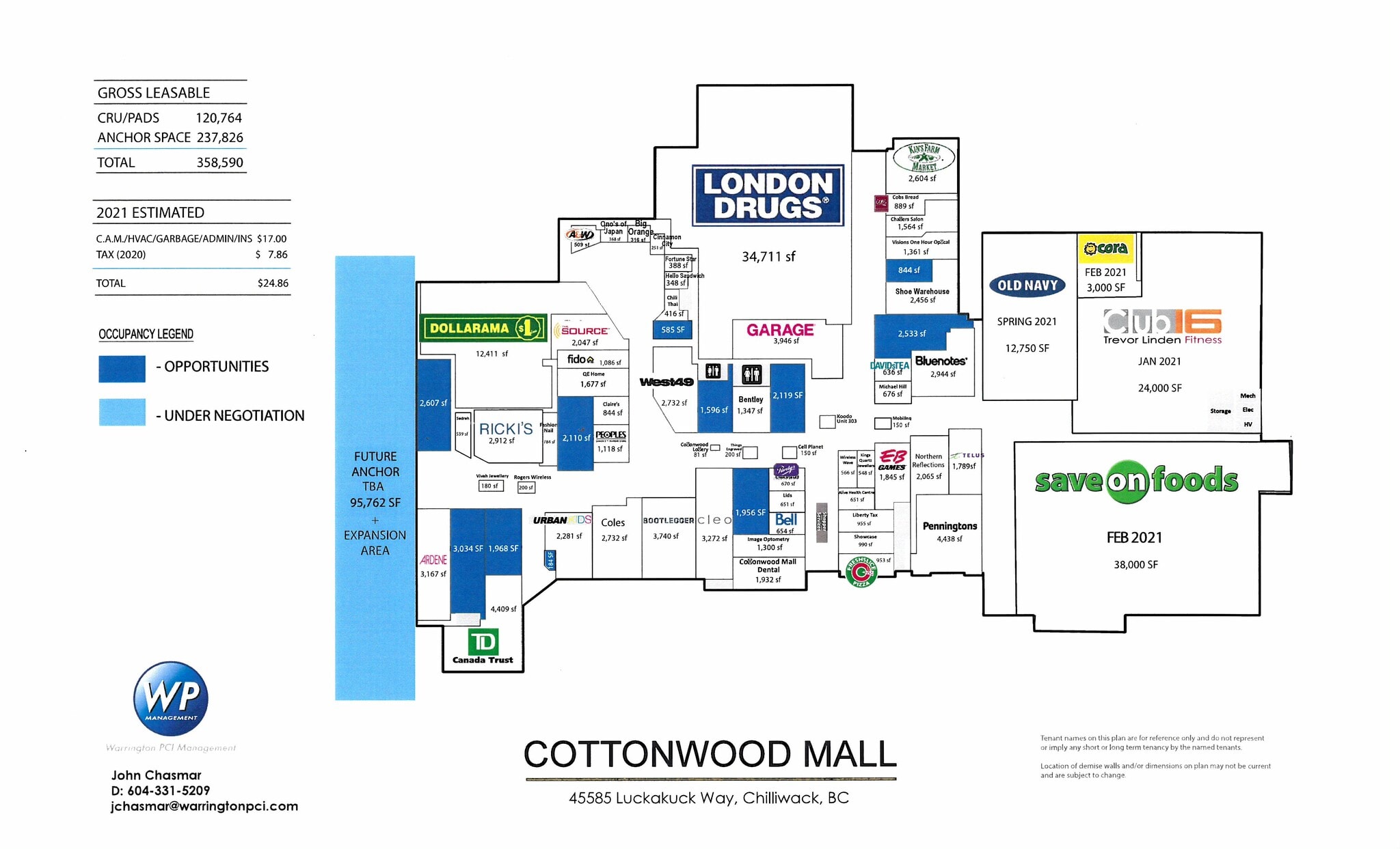 45585 Luckakuck Way, Chilliwack, BC V2R 1A3 Cottonwood Mall