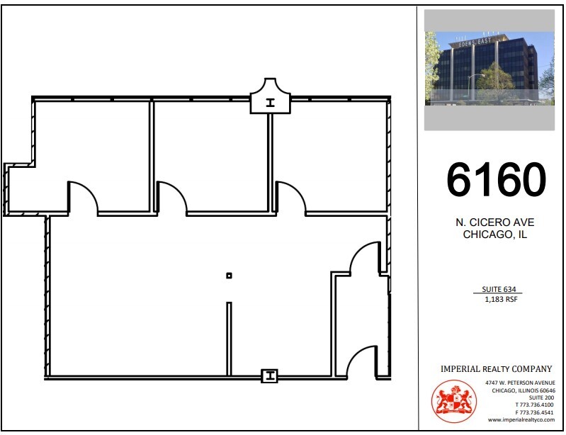 6160 N Cicero Ave, Chicago, IL for lease Floor Plan- Image 1 of 5