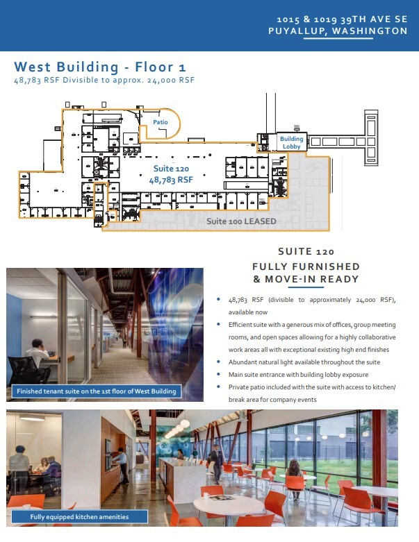 1015 39th Ave SE, Puyallup, WA for lease Floor Plan- Image 1 of 1