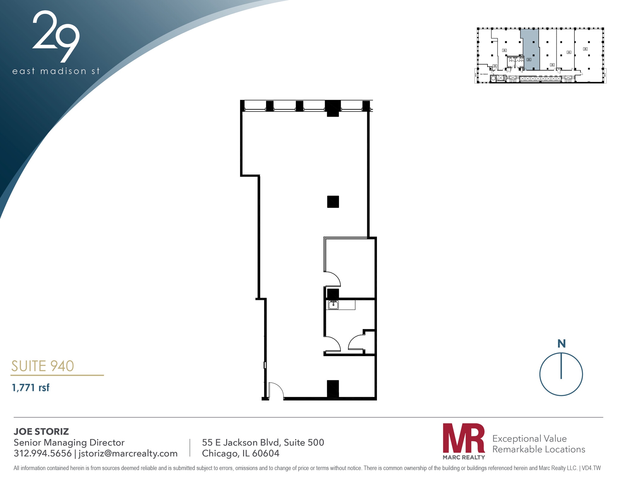29 E Madison St, Chicago, IL for lease Floor Plan- Image 1 of 6