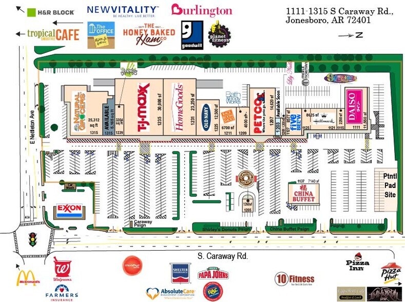 1315 S Caraway Rd, Jonesboro, AR for lease - Building Photo - Image 2 of 8