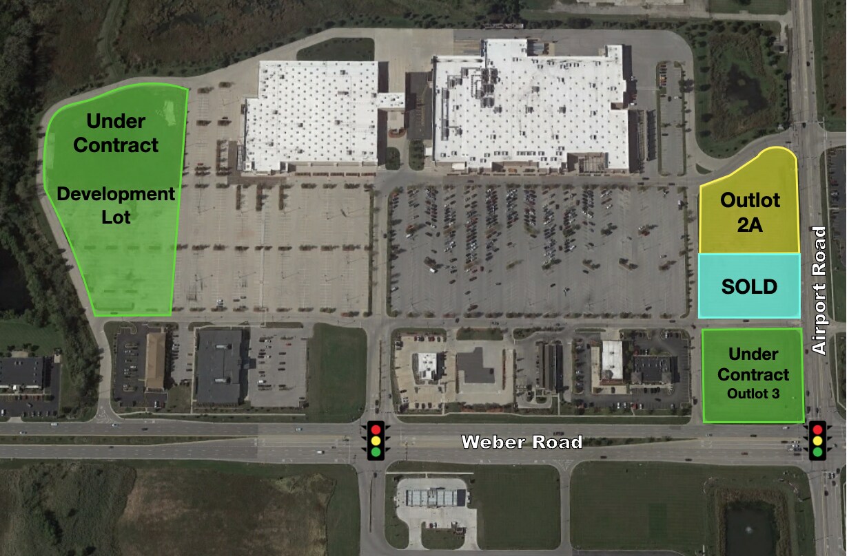 Weber Rd & Airport Rd, Romeoville, IL for sale Aerial- Image 1 of 1
