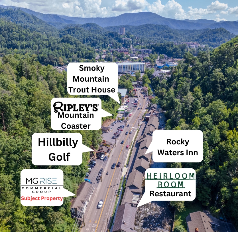 330 Parkway, Gatlinburg, TN for lease Aerial- Image 1 of 6