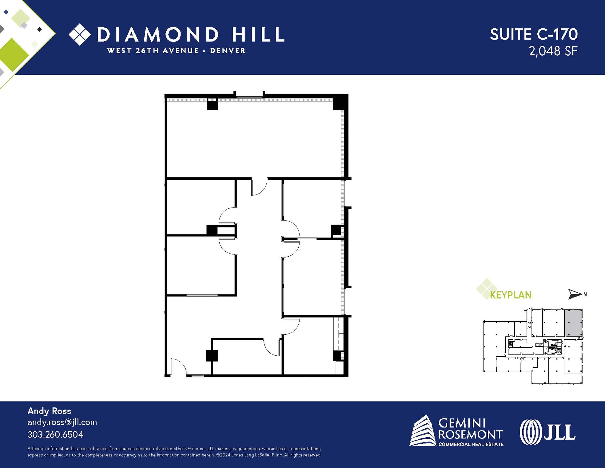 2490 W 26th Ave, Denver, CO for lease Floor Plan- Image 1 of 2