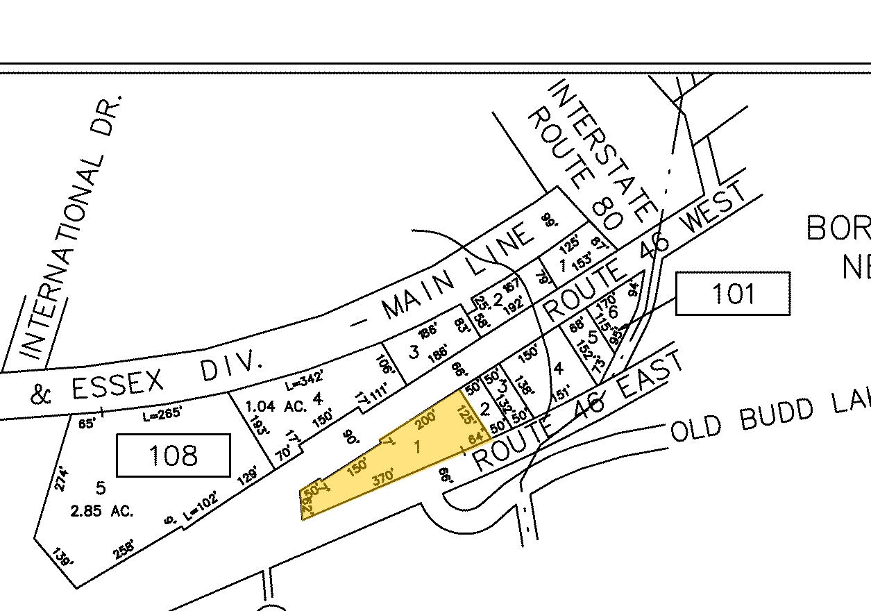 11 US Highway 46, Budd Lake, NJ for sale Plat Map- Image 1 of 1