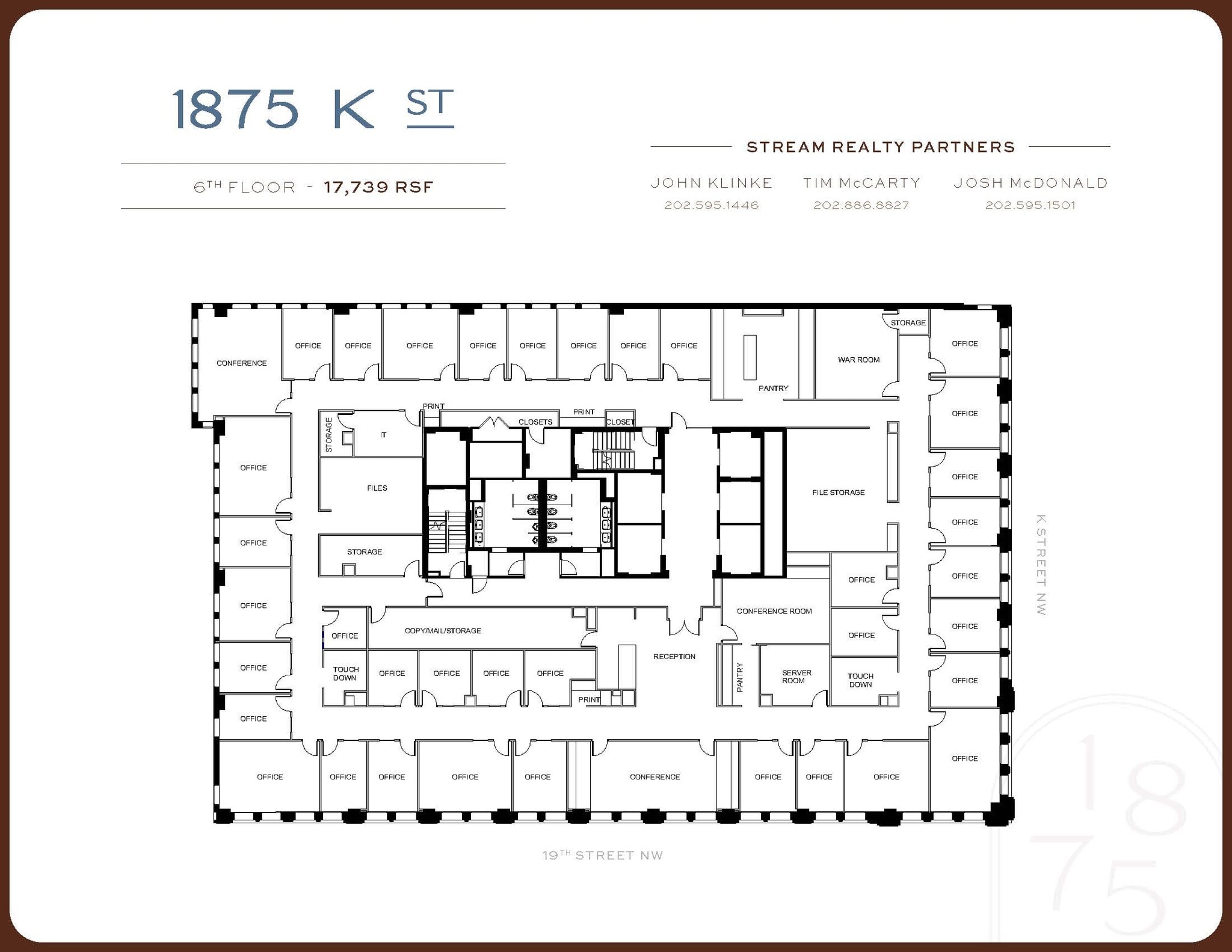 1875 K St NW, Washington, DC for lease Floor Plan- Image 1 of 1