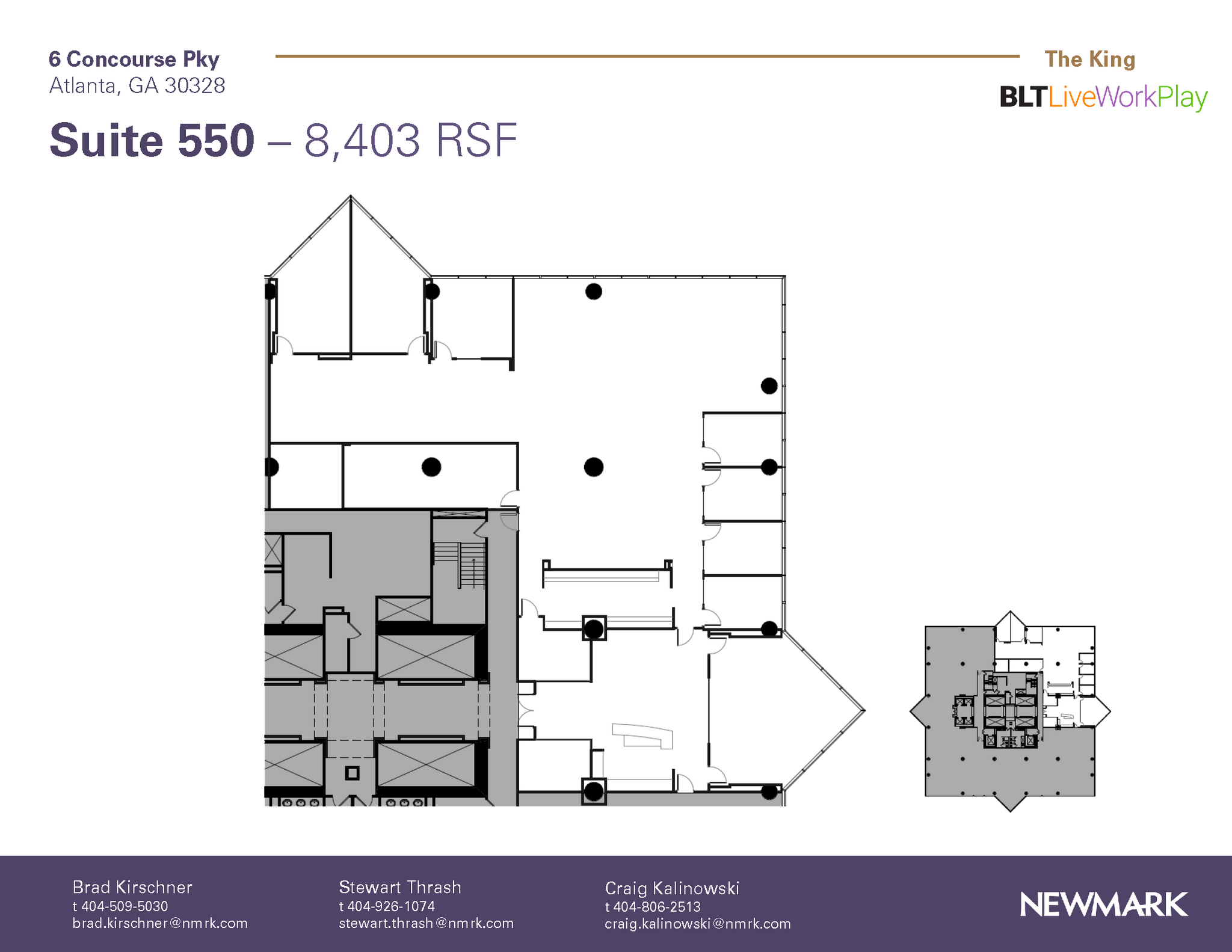 6 Concourse Pky NE, Atlanta, GA for lease Floor Plan- Image 1 of 1