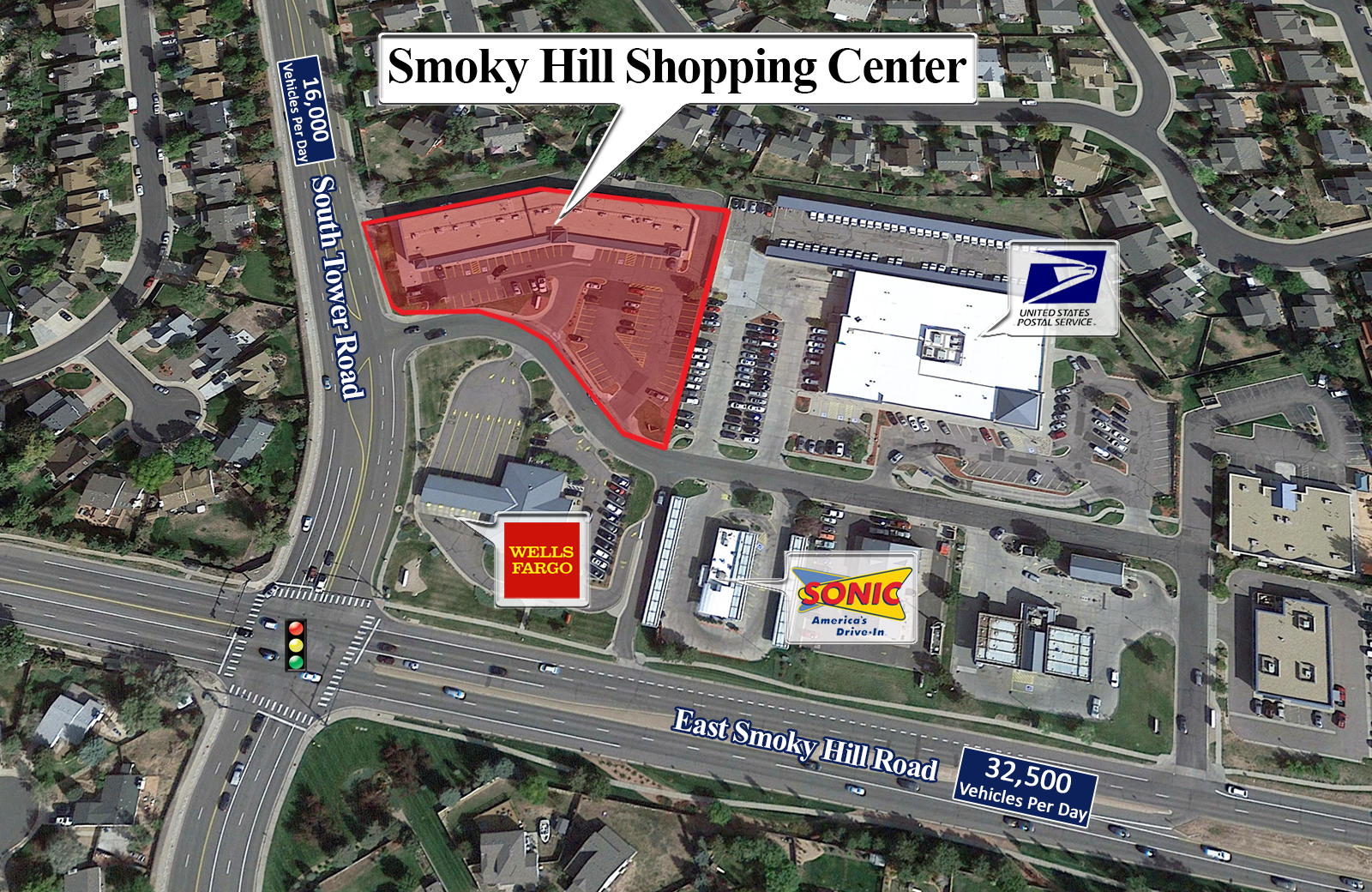 18525 E Smoky Hill Rd, Centennial, CO for lease Aerial- Image 1 of 3