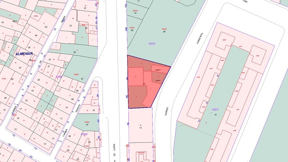 Land in Almenar, Lérida for sale - Plat Map - Image 3 of 4