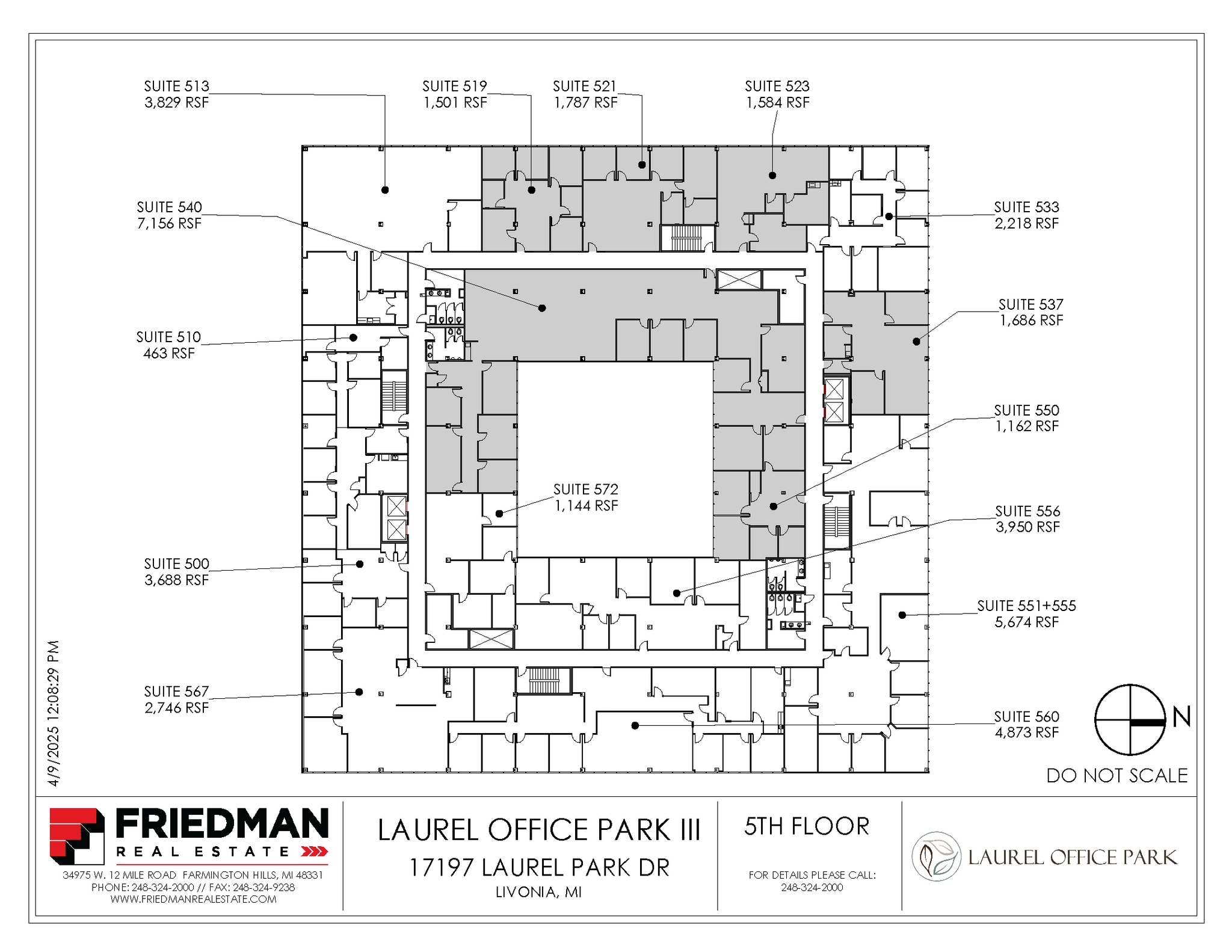 17197 N Laurel Park Dr, Livonia, MI for lease Floor Plan- Image 1 of 1