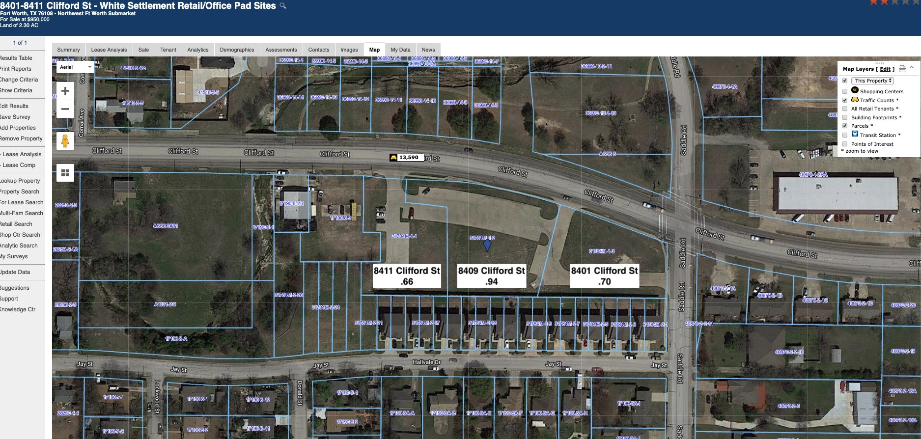 8401-8411 Clifford St, Fort Worth, TX for sale Aerial- Image 1 of 1