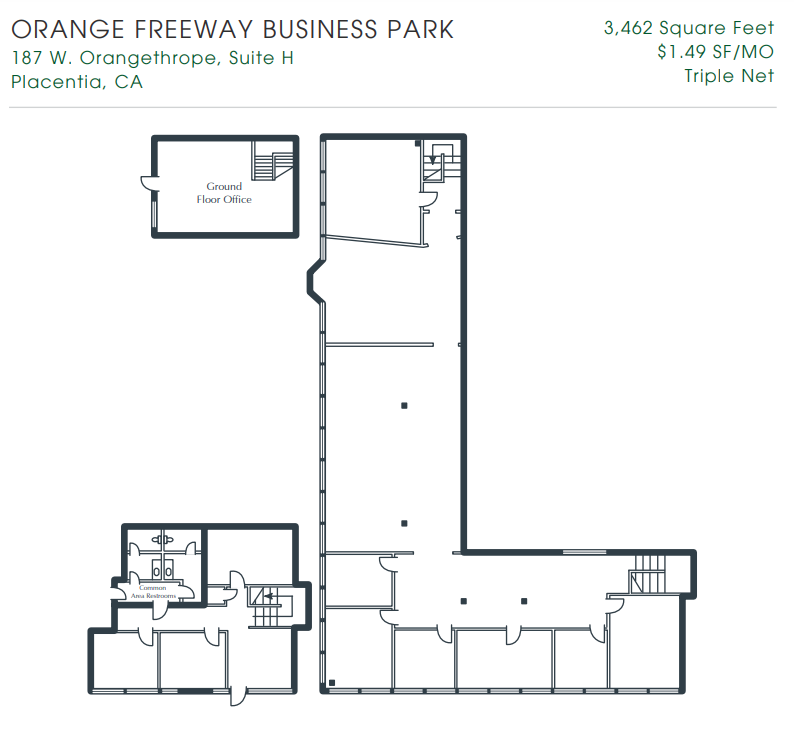 187 W Orangethorpe Ave, Placentia, CA for lease Floor Plan- Image 1 of 1