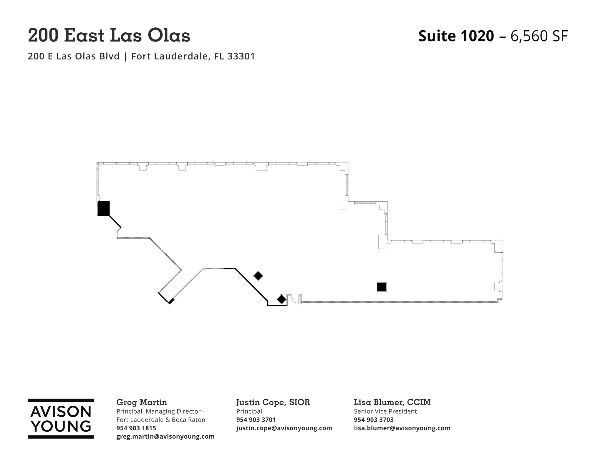 200 E Las Olas Blvd, Fort Lauderdale, FL for lease Site Plan- Image 1 of 1