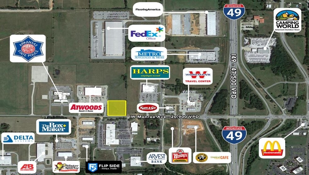 W Monroe Ave, Lowell, AR 72745 Land for Sale