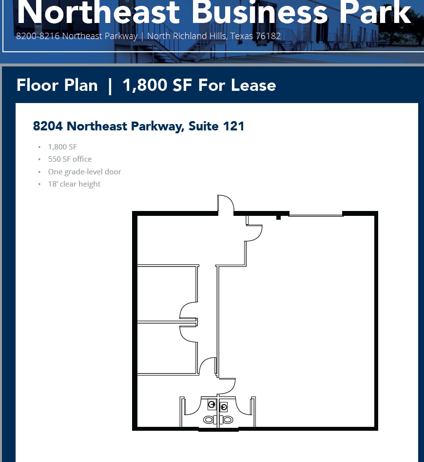 8212 Northeast Pky, North Richland Hills, TX for lease Floor Plan- Image 1 of 1