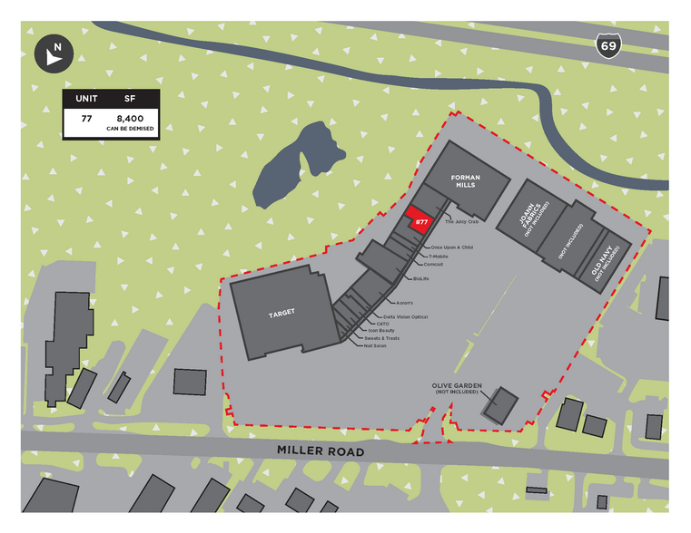 3527-3593 Miller Rd, Flint, MI for lease - Site Plan - Image 2 of 18