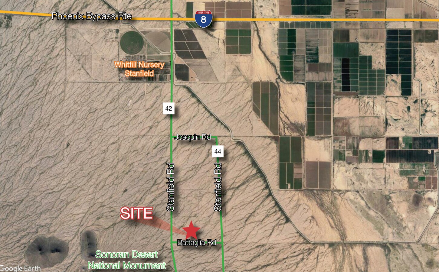 W Battaglia Dr, Stanfield, AZ 85272