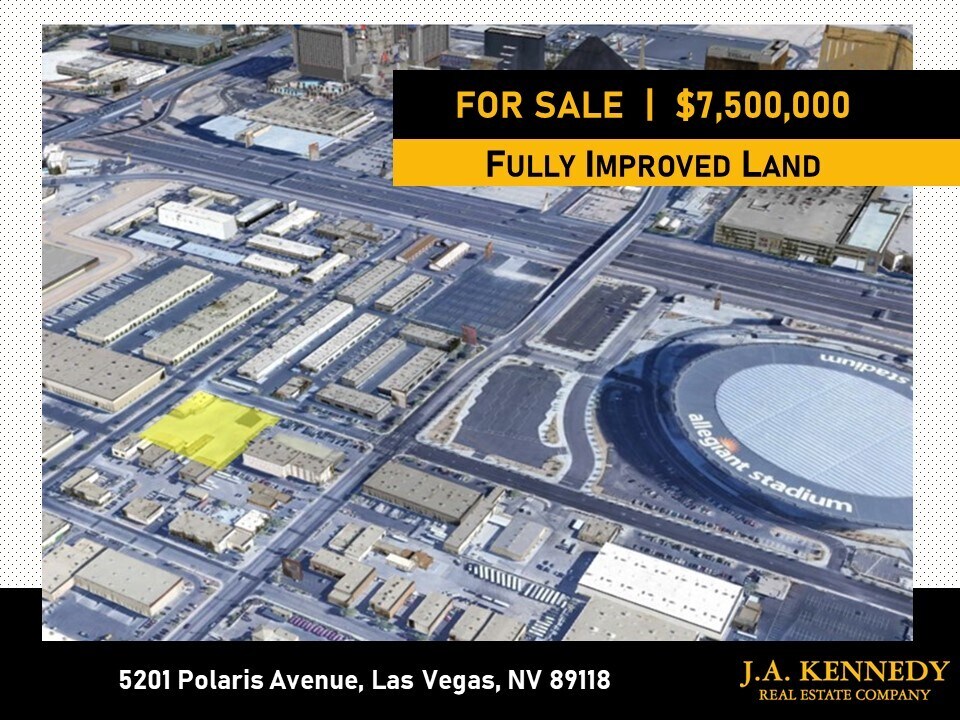 5201 Polaris Ave, Las Vegas, NV for sale Aerial- Image 1 of 3