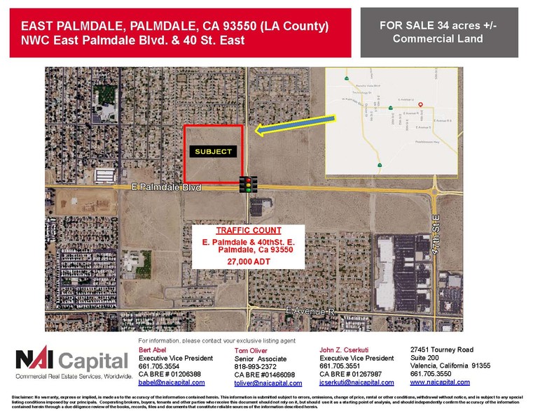 3747 E Palmdale Blvd, Palmdale, CA for sale - Aerial - Image 2 of 5