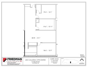 300 Galleria Officentre, Southfield, MI for lease Floor Plan- Image 1 of 2