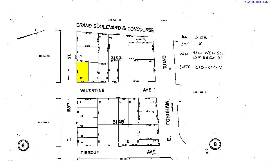 2463 Valentine Ave, Bronx, NY for sale - Plat Map - Image 1 of 1