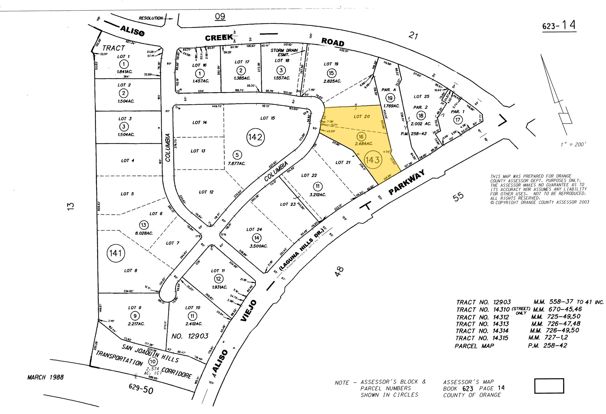 101 Columbia, Aliso Viejo, CA for sale Plat Map- Image 1 of 1