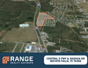 Central E Fwy fwy, Wichita Falls, TX - aerial  map view