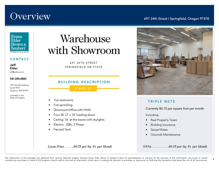 697 34th St, Springfield, OR for lease - Building Photo - Image 3 of 6