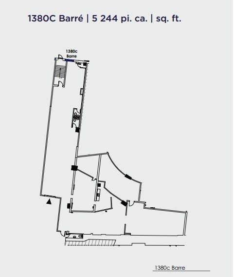 1320-1390 Rue Barré, Montréal, QC for lease Floor Plan- Image 1 of 1