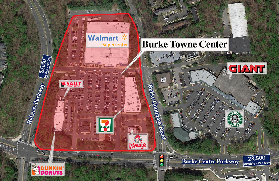 6030-6050 Burke Commons Rd, Burke, VA for lease - Aerial - Image 1 of 2