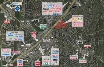 15201-15555 Southwest Fwy, Sugar Land, TX - AERIAL  map view - Image1