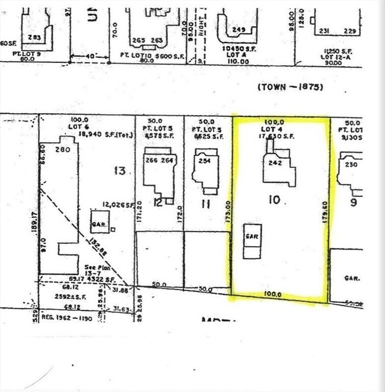 242 Hillside Ave, Needham, MA for sale Site Plan- Image 1 of 1