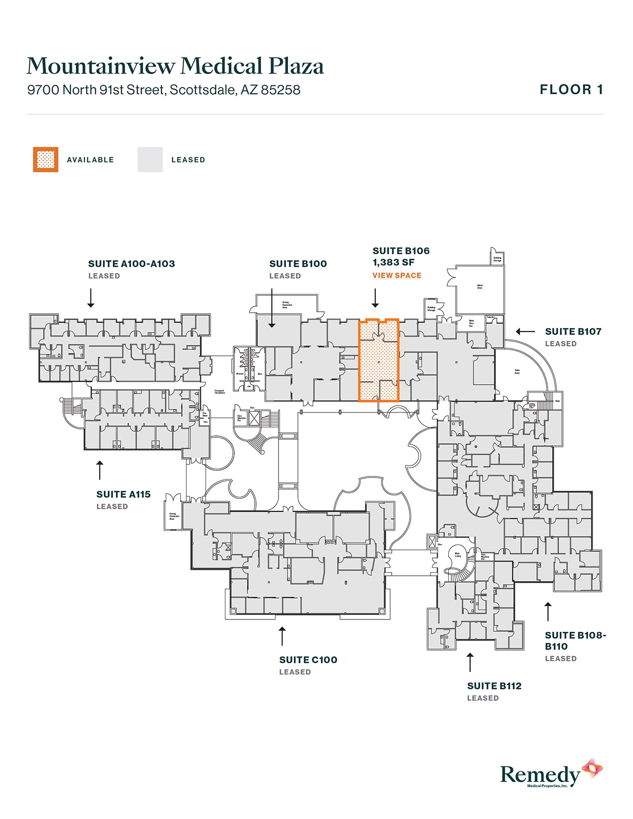 9700 N 91st St, Scottsdale, AZ for lease Floor Plan- Image 1 of 1