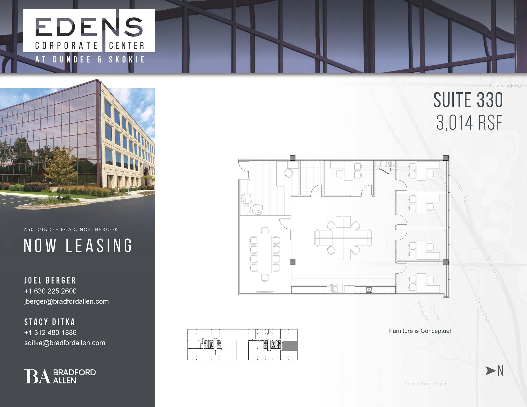 630-650 Dundee Rd, Northbrook, IL for lease Floor Plan- Image 1 of 1