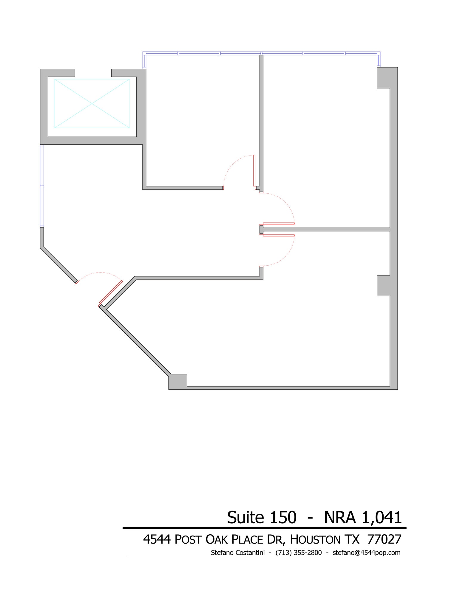 4544 Post Oak Pl, Houston, TX for lease Floor Plan- Image 1 of 1