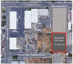 1310 E Beamer St, Woodland, CA - AERIAL  map view