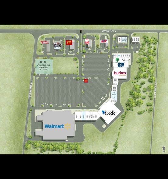 1401-1415 Sunset Ave, Clinton, NC for lease - Site Plan - Image 2 of 2