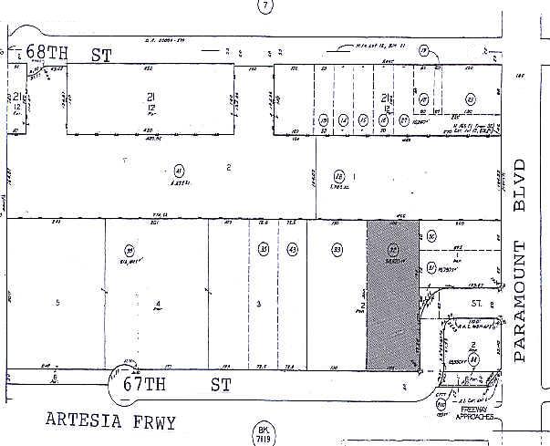 2611-2623 E 67th St, Long Beach, CA for lease - Plat Map - Image 2 of 10