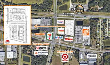 1625-1636 S Poinciana Blvd, Kissimmee, FL - AERIAL  map view