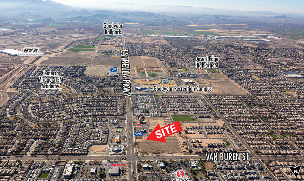 SWC Estrella Pkwy & Van Buren St, Goodyear, AZ for sale - Building Photo - Image 1 of 4