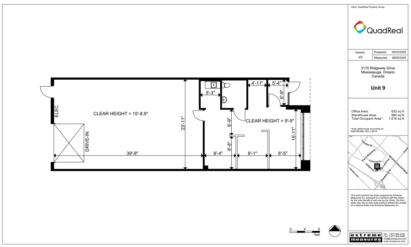 4181 Sladeview Cres, Mississauga, ON for lease Floor Plan- Image 1 of 1