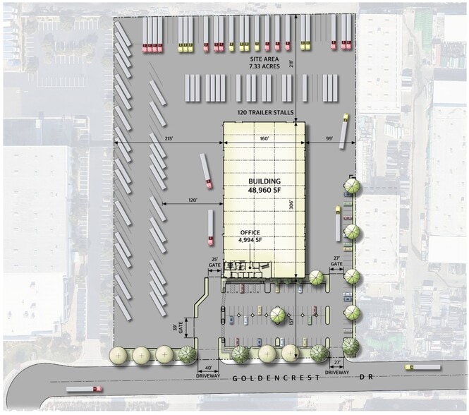 22360 Goldencrest Dr, Moreno Valley, CA for lease - Site Plan - Image 2 of 3