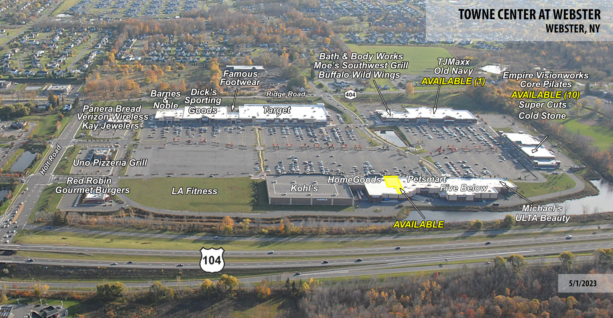 913-1070 Holt Rd, Webster, NY for lease Aerial- Image 1 of 50