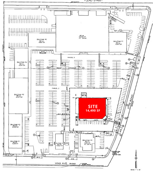 4306 Ming Ave, Bakersfield, CA for lease - Site Plan - Image 1 of 2