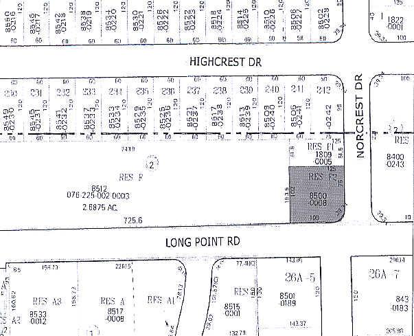 8500 Long Point Rd, Houston, TX for lease - Plat Map - Image 3 of 3