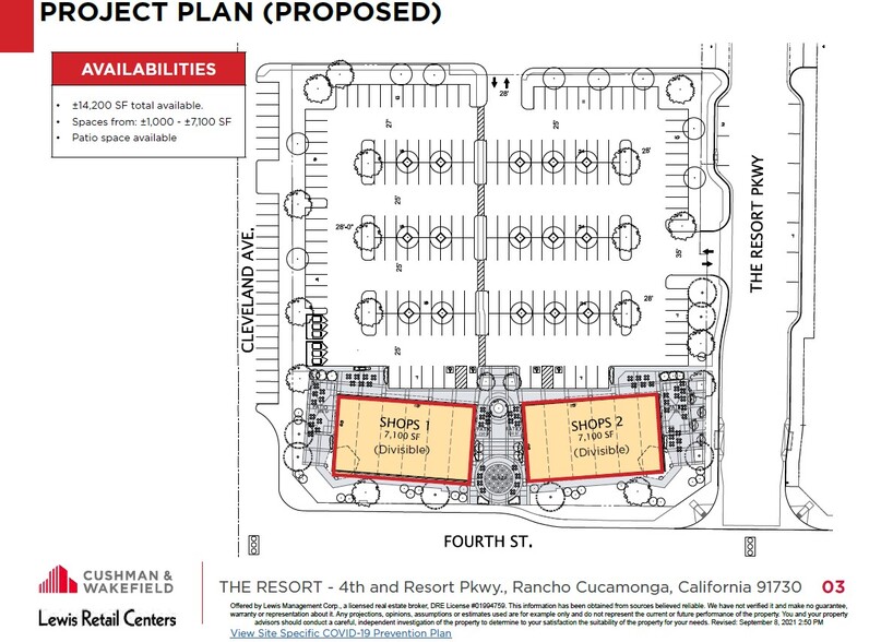 The Resort Pky, Rancho Cucamonga, CA for lease - Site Plan - Image 2 of 3