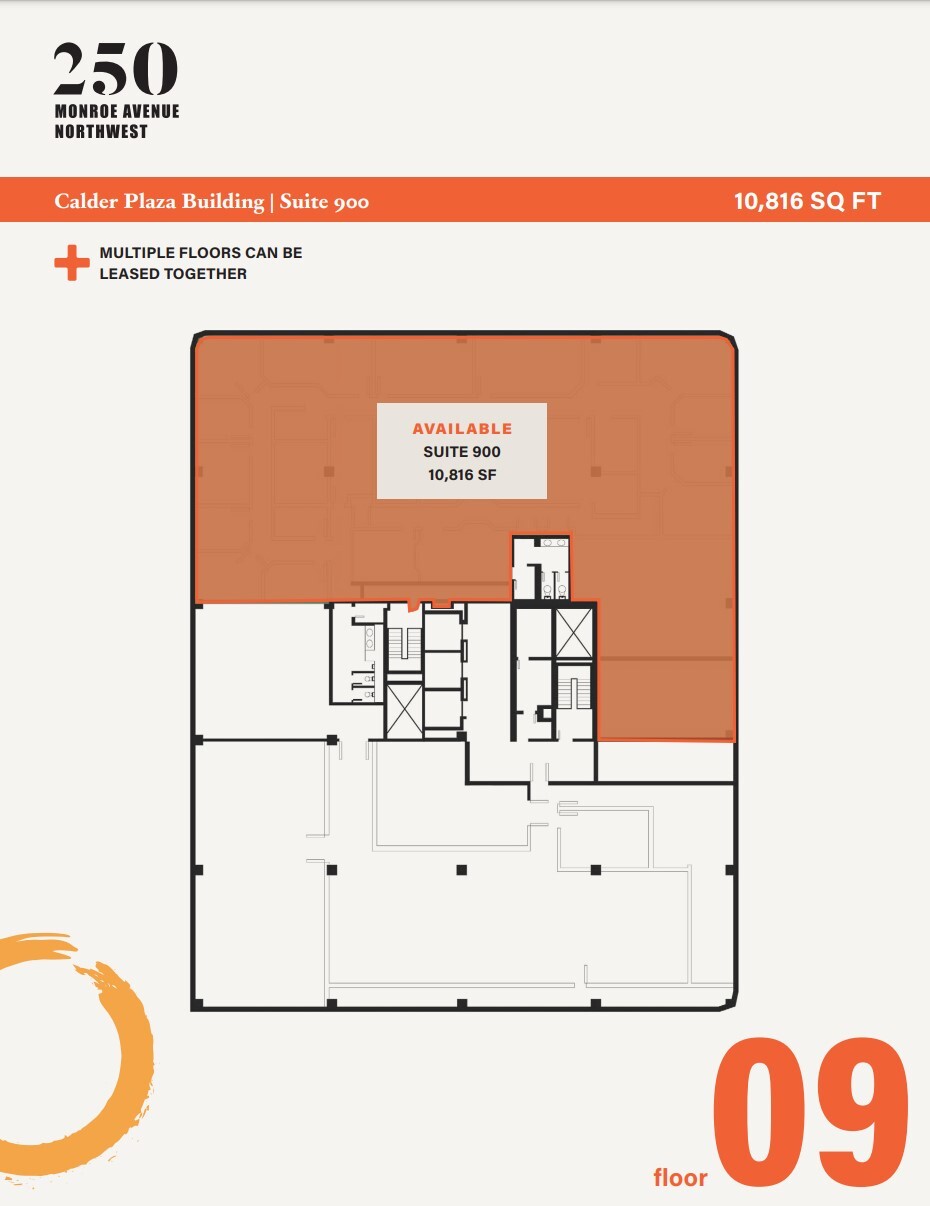 250 Monroe Ave NW, Grand Rapids, MI for lease Floor Plan- Image 1 of 1