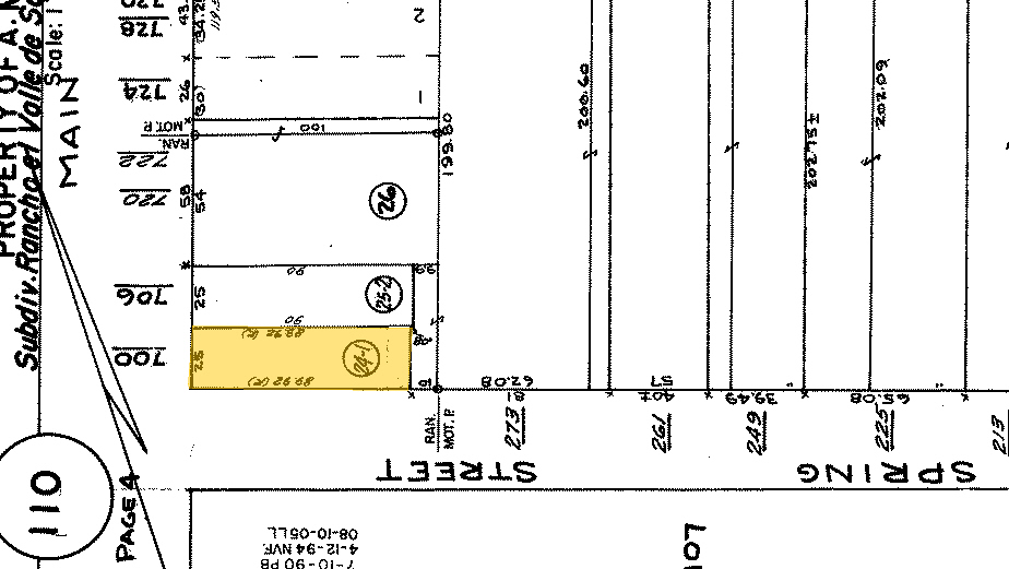 700 Main St, Pleasanton, CA for sale Plat Map- Image 1 of 1