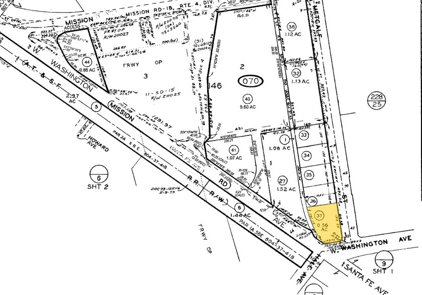 1100 W Washington Ave, Escondido, CA for lease - Plat Map - Image 3 of 4
