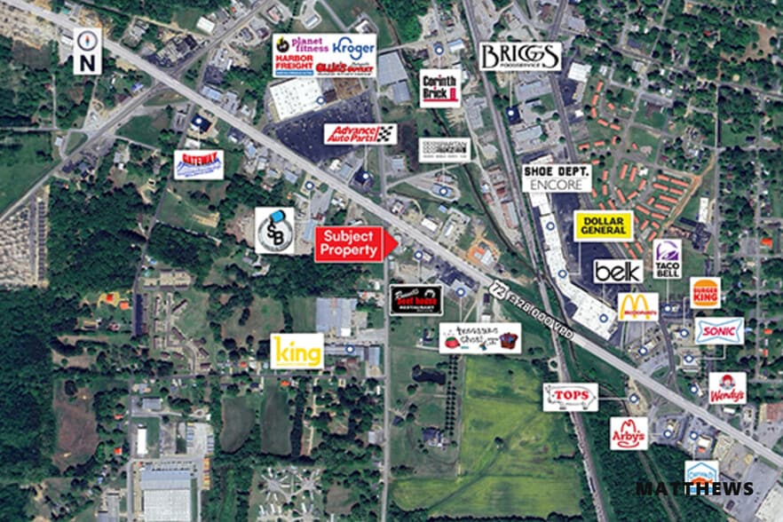 100 Highway 72 W, Corinth, MS for sale - Building Photo - Image 2 of 3